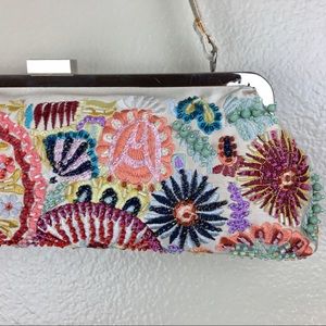 One-Of-A-Kind Anthropologie for Preston & York Embroidered Bead Bag
